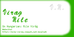 virag mile business card